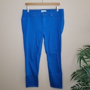 Lila Ryan Blue Skinny Jeggings Jeans with Faux Front Pockets Size 31